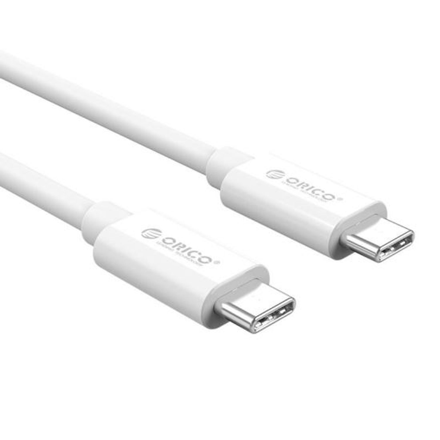 Cablu USB Orico CTC100-20 USB Type-C - USB Type-C 2m alb Cablu de date Orico CTC100-20, USB Type-C - USB Type-C, 2m (Alb) fotografia produsului