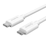 Cablu USB Orico CTC100-20 USB Type-C - USB Type-C 2m alb Cablu de date Orico CTC100-20, USB Type-C - USB Type-C, 2m (Alb) fotografia produsului View 4 S