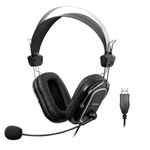 Casti A4TECH HU-50, Stereo, USB, Negru Casti A4Tech HU-50, Microfon (Negru) fotografia produsului