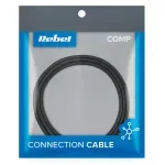 Cablu USB magnetic 3 in 1 Rebel 100 cm negru, USB-C fotografia produsului View 3 S
