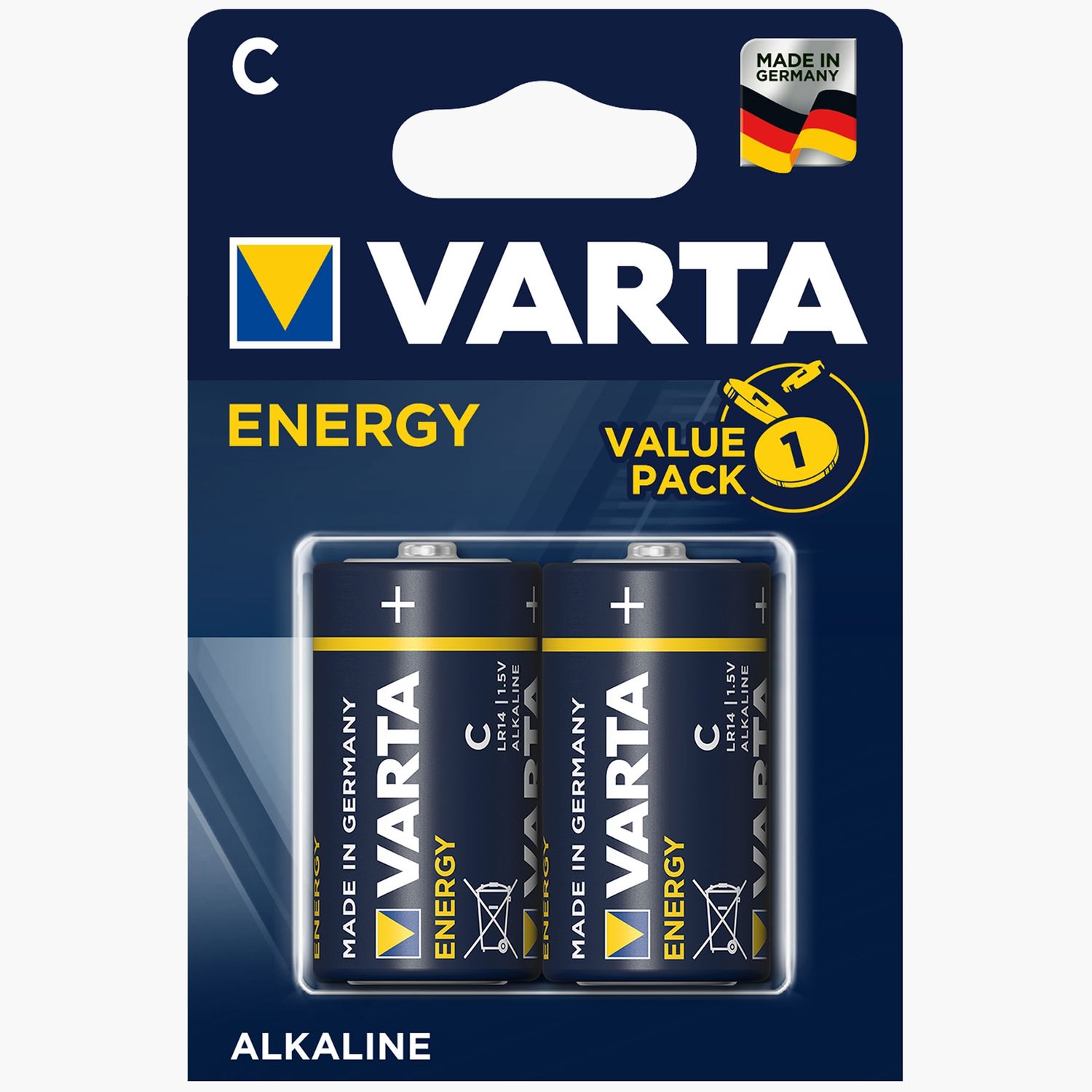 Baterii alcaline C, 2 buc Varta fotografia produsului