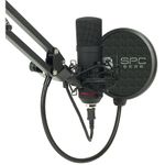 Microfon Streaming SPC Gear SM900, brat ajustabil, popfilter, shockmount, USB (Negru) fotografia produsului
