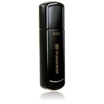 Memorie USB Transcend JetFlash&reg; 350 4GB, USB 2.0, Black Stick USB Transcend JetFlash 350, 8GB, USB 2.0 (Negru) fotografia produsului
