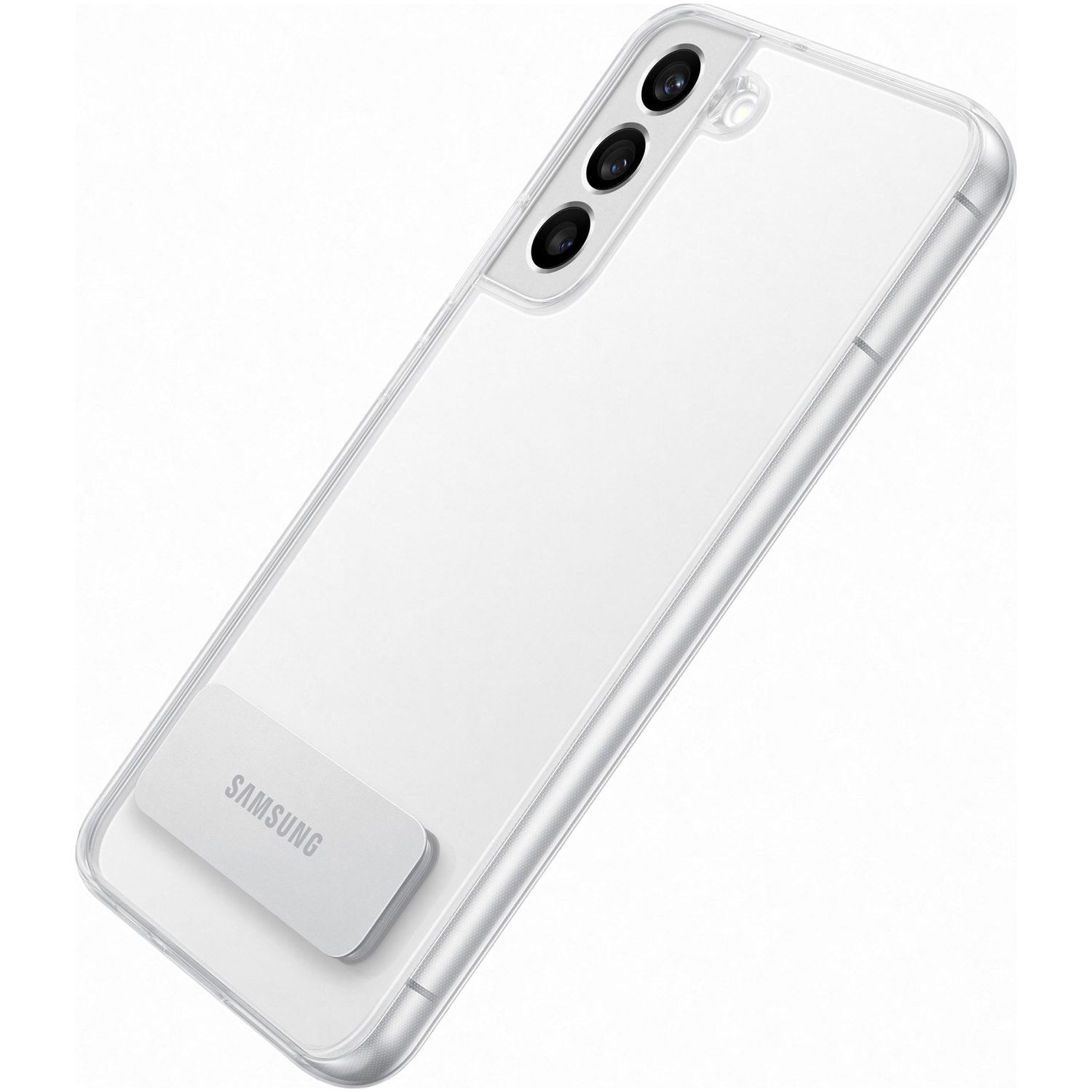Husa de protectie Samsung Clear Standing pentru Galaxy S22 PLUS, Transparent fotografia produsului View 3 L