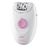 Epilator clasic, Braun SE1-173, alb/roz, 1 treapta viteza Epilator Braun Epil Silk 1-173, 20 de pensete (Alb/Roz) fotografia produsului