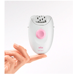 Epilator clasic, Braun SE1-173, alb/roz, 1 treapta viteza Epilator Braun Epil Silk 1-173, 20 de pensete (Alb/Roz) fotografia produsului View 2 S