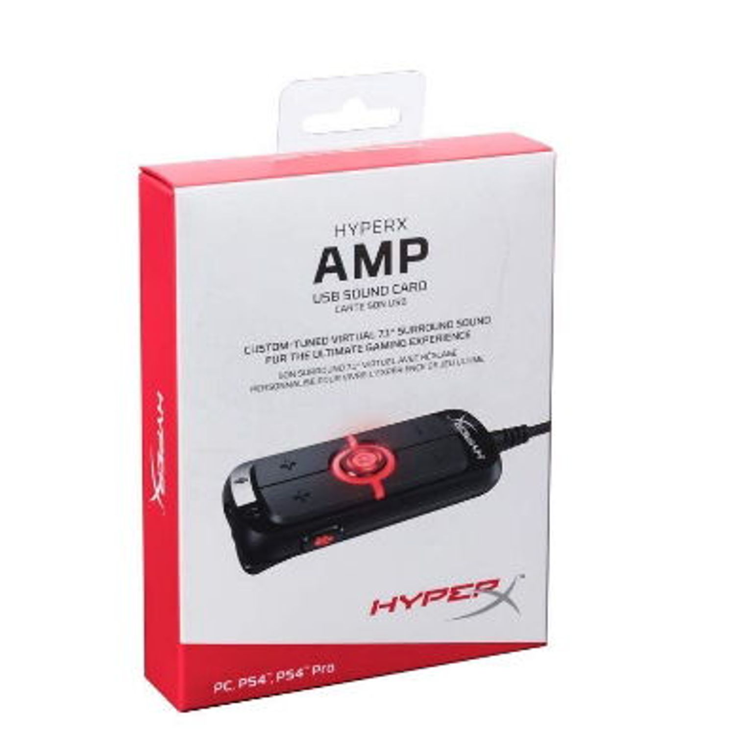 Placa de sunet HyperX Amp USB 7.1 Placa de sunet HyperX HX-USCCAMSS-BK, USB fotografia produsului View 2 L