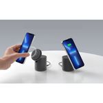 Incarcator wireless QI Anker PowerWave Mag-Go 2in1, 20W, Negru fotografia produsului View 5 S