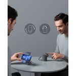 Incarcator wireless QI Anker PowerWave Mag-Go 2in1, 20W, Negru fotografia produsului View 7 S