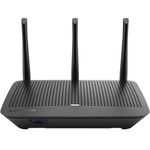 Router Linksys EA7500V3-EU AC1900, Dual-band Gigabit, MU-MIMO, 3 antene Wi-Fi Router Wireless Linksys EA7500V3, Gigabit, Dual Band, 1900 Mbps, 2 Antene externe (Negru) fotografia produsului