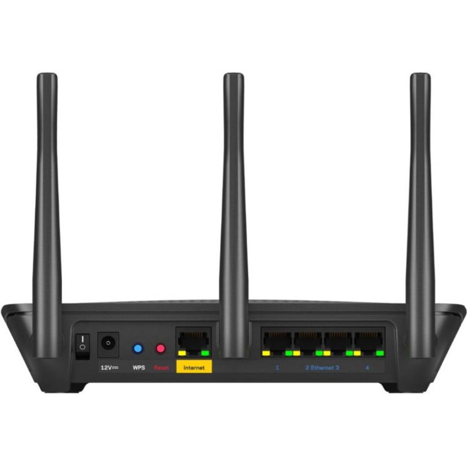 Router Linksys EA7500V3-EU AC1900, Dual-band Gigabit, MU-MIMO, 3 antene Wi-Fi Router Wireless Linksys EA7500V3, Gigabit, Dual Band, 1900 Mbps, 2 Antene externe (Negru) fotografia produsului View 3 L