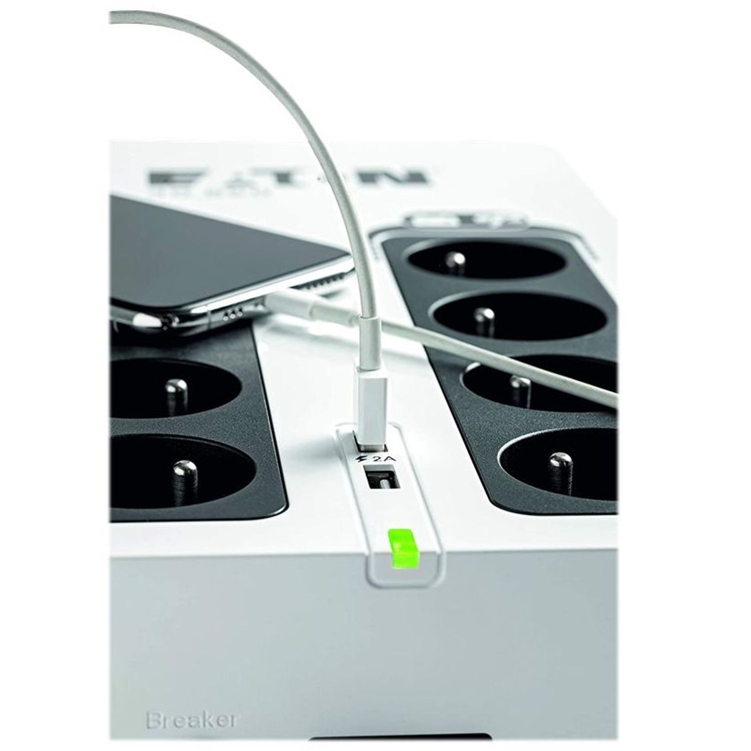 UPS Eaton 3S 700 DIN 3S700D UPS Eaton 3S700D, 700VA/420W, 8 x Schuko fotografia produsului View 4 L