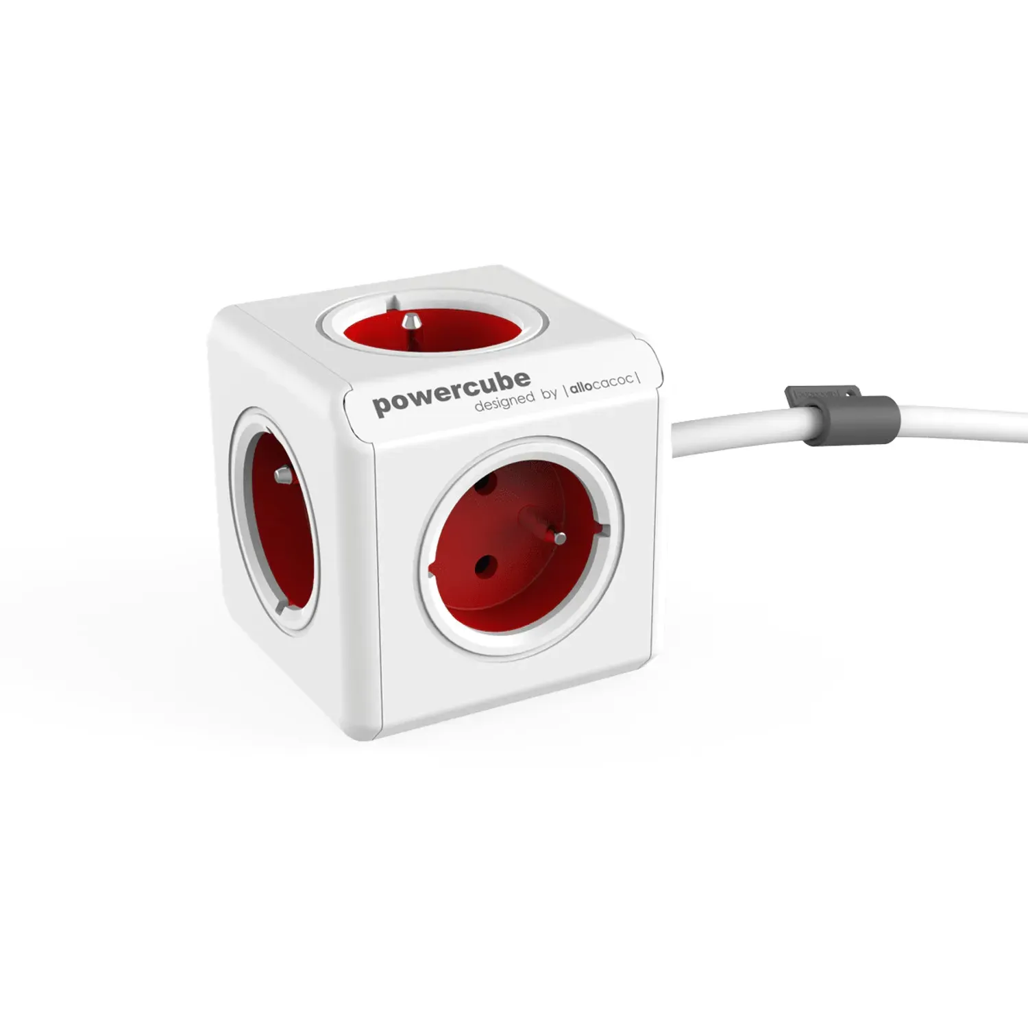 Prelungitor tip Splitter PowerCube Extended 1,5 m, rosu fotografia produsului