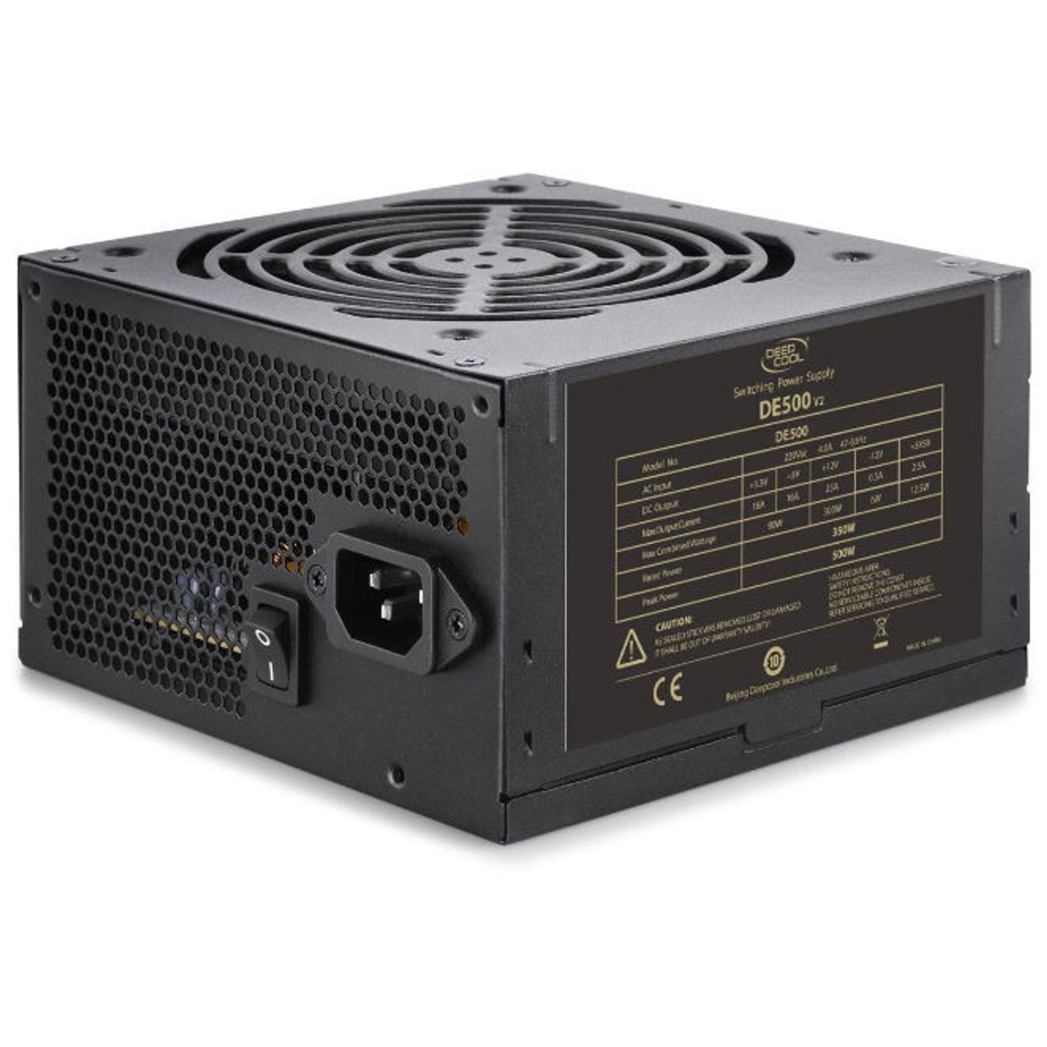 Sursa Deepcool DE600 V2, 450W Sursa Deepcool DE600 V2, 600W (Negru) fotografia produsului View 3 L