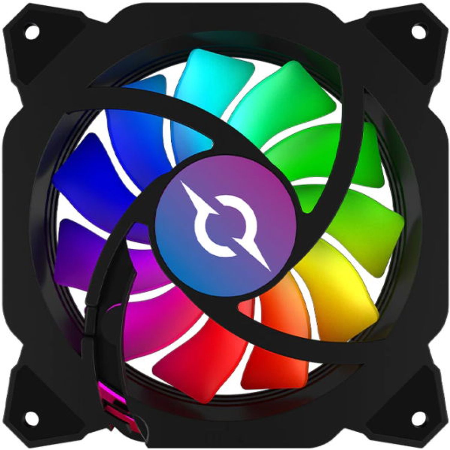 Ventilator AQIRYS Cetus 6P-12SLI24-RGB, 120 mm fotografia produsului View 2 L