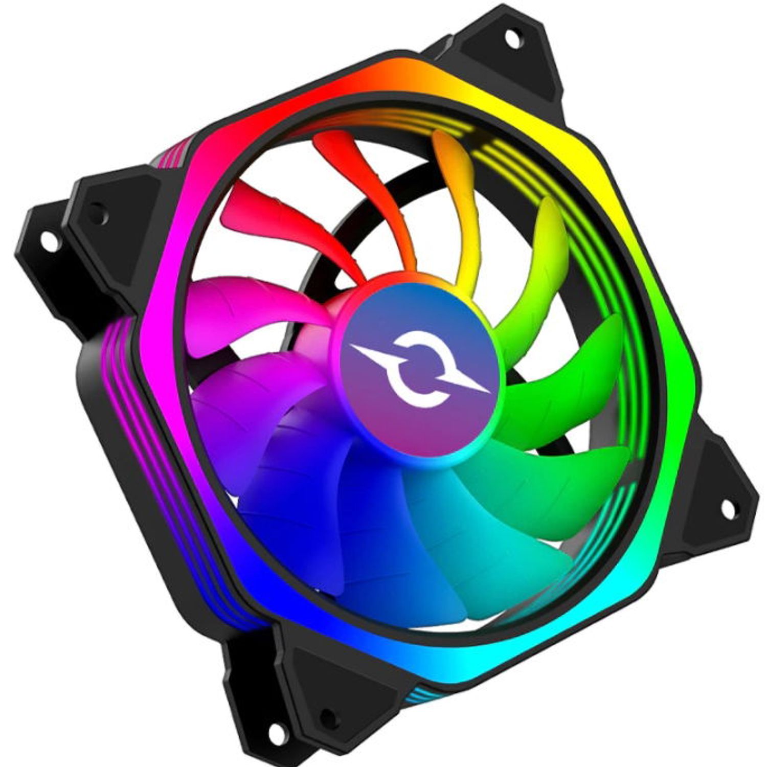 Ventilator AQIRYS Cetus 6P-12SLI24-RGB, 120 mm fotografia produsului View 3 L