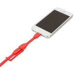 Cablu de date Tylt Duo, Lightning/MicroUSB, 0.3m (Rosu) fotografia produsului View 3 S