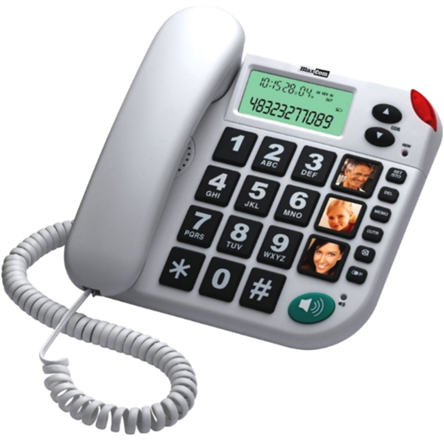 Telefon Fix MaxCom KXT480 (Alb) fotografia produsului