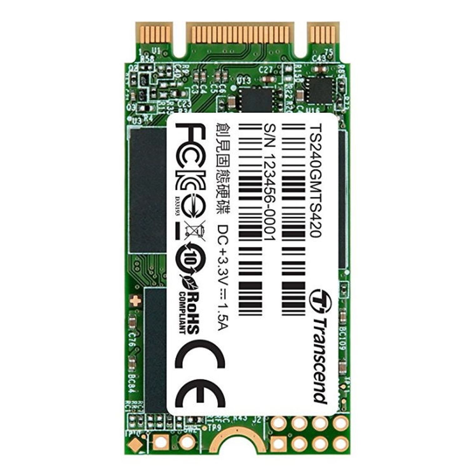 SSD Transcend MTS420, 240GB, SATA III, M.2 fotografia produsului