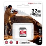 Card de memorie Kingston Canvas React Plus SDHC, 32GB, UHS-II U3, Class 10, V90 fotografia produsului View 2 S