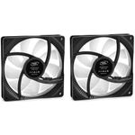 Ventilator Carcasa Deepcool Cf140X2, Rgb Led, 140Mm, 2 buc, controller Ventilator DeepCool CF140, 2 buc., LED RGB, 140mm (Negru) fotografia produsului View 3 S