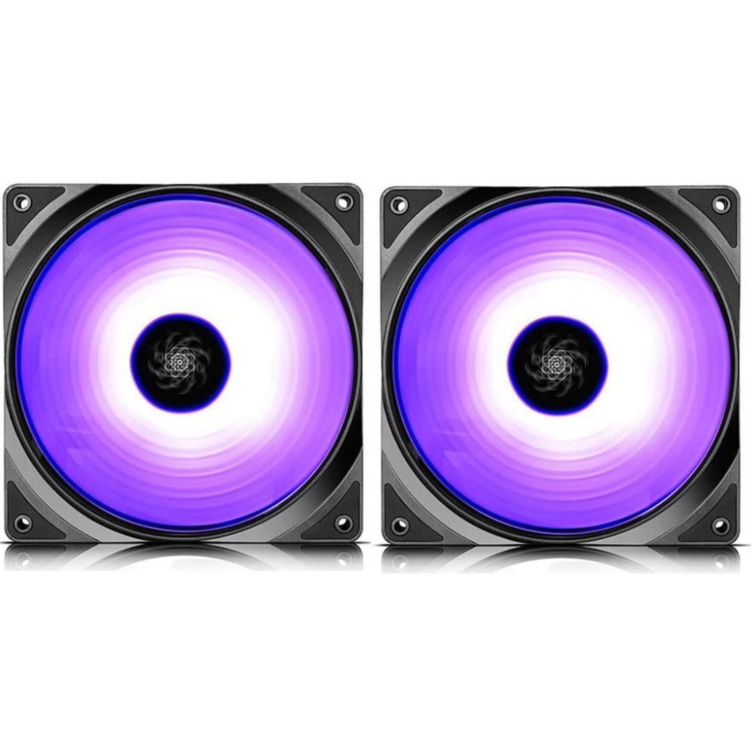 Ventilator Carcasa Deepcool Cf140X2, Rgb Led, 140Mm, 2 buc, controller Ventilator DeepCool CF140, 2 buc., LED RGB, 140mm (Negru) fotografia produsului View 2 L