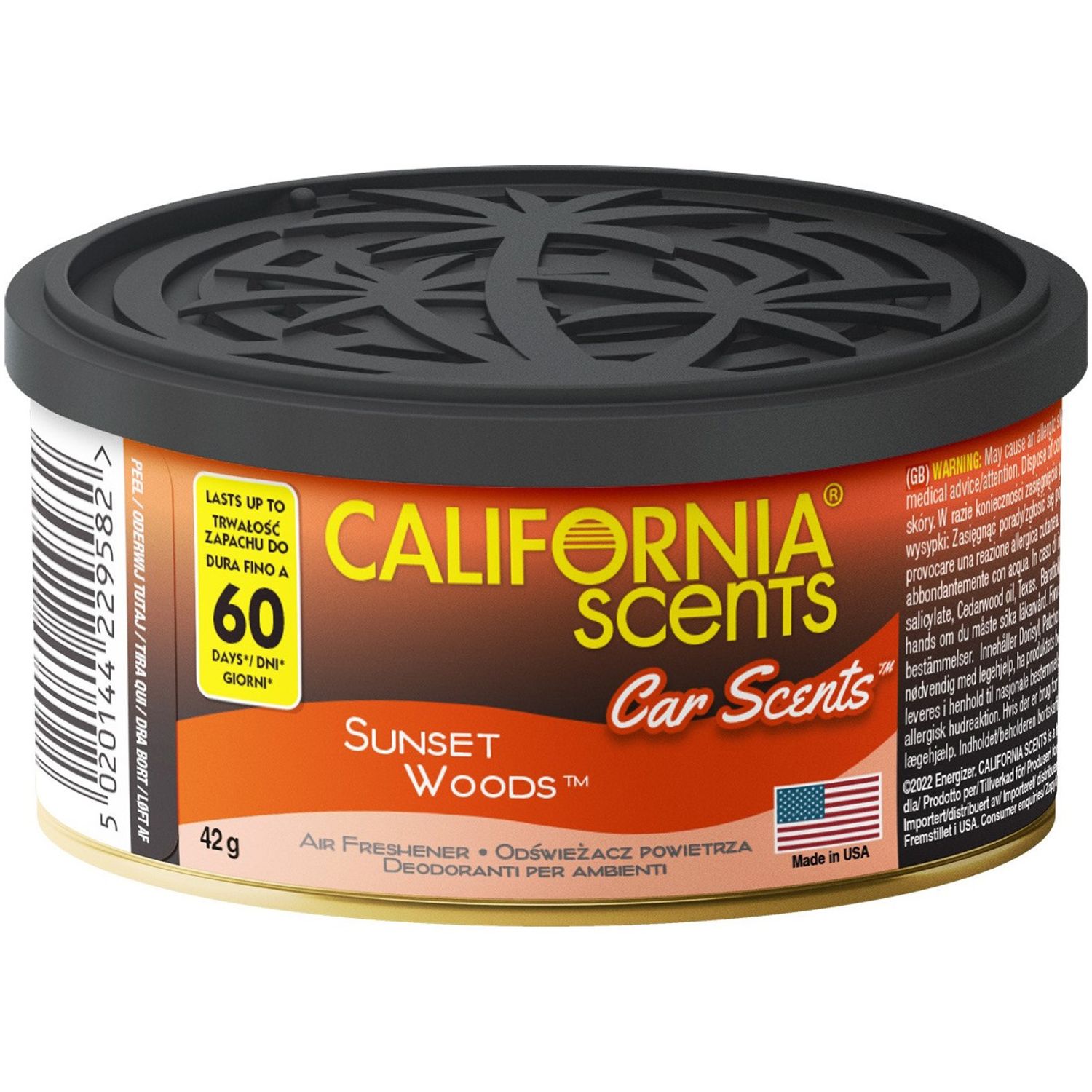 Odorizant auto California Scents, Sunset Woods&trade;, 42g fotografia produsului