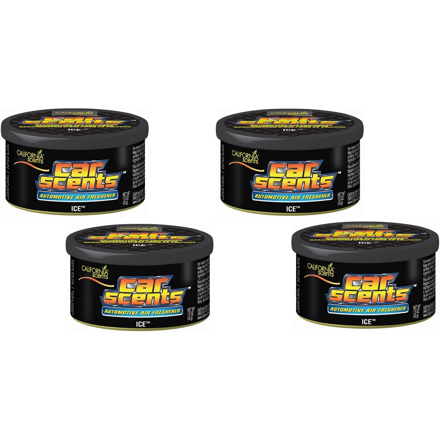 Set 4 bucati Odorizant auto California Scents Ice fotografia produsului View 4 L
