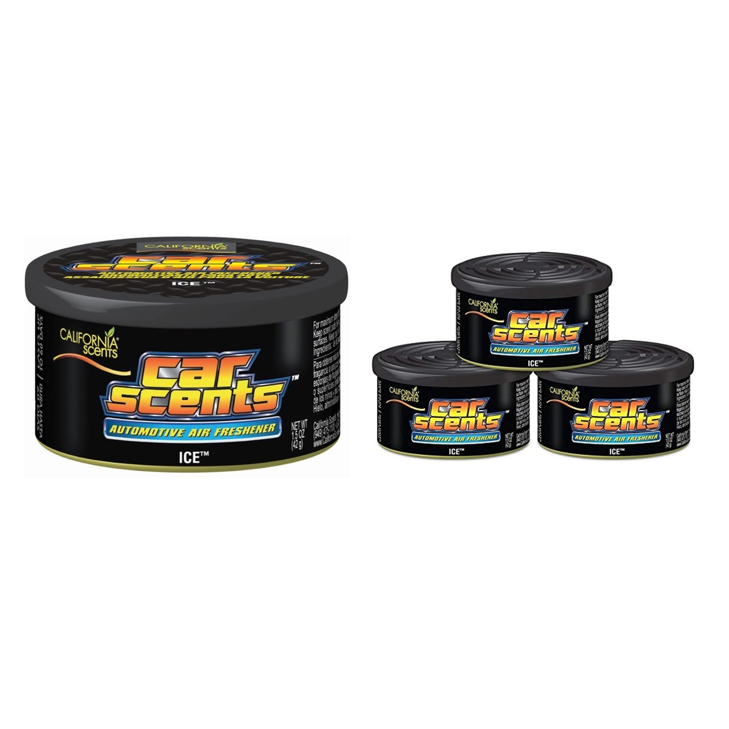 Set 4 bucati Odorizant auto California Scents Ice fotografia produsului View 3 L
