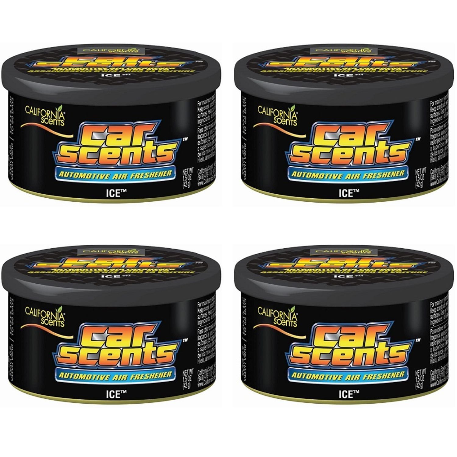 Set 4 bucati Odorizant auto California Scents Ice fotografia produsului