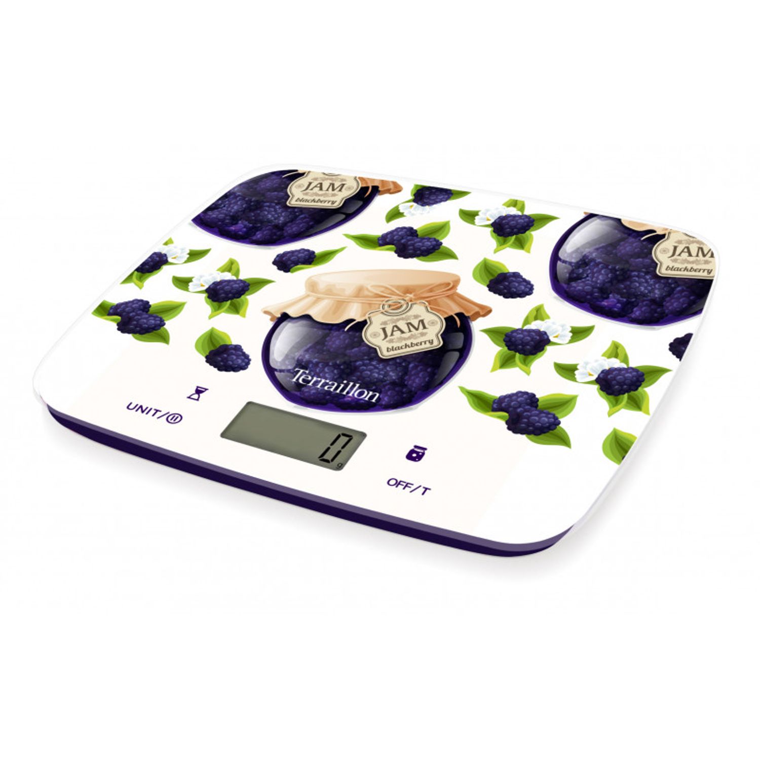 Cantar electronic bucatarie Terraillon Blackberry, 10kg, alb fotografia produsului