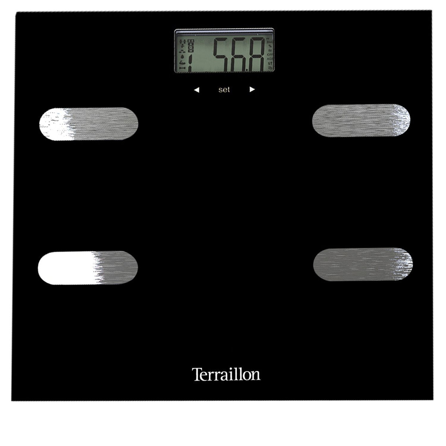 Cantar persoane Ariete TERRAILLON 14464, 150 kg, 100 g, Negru fotografia produsului