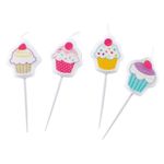 Set 4 lumanari tort briose fotografia produsului