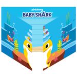 Set 8 invitatii Baby Shark 16 x 21 cm fotografia produsului