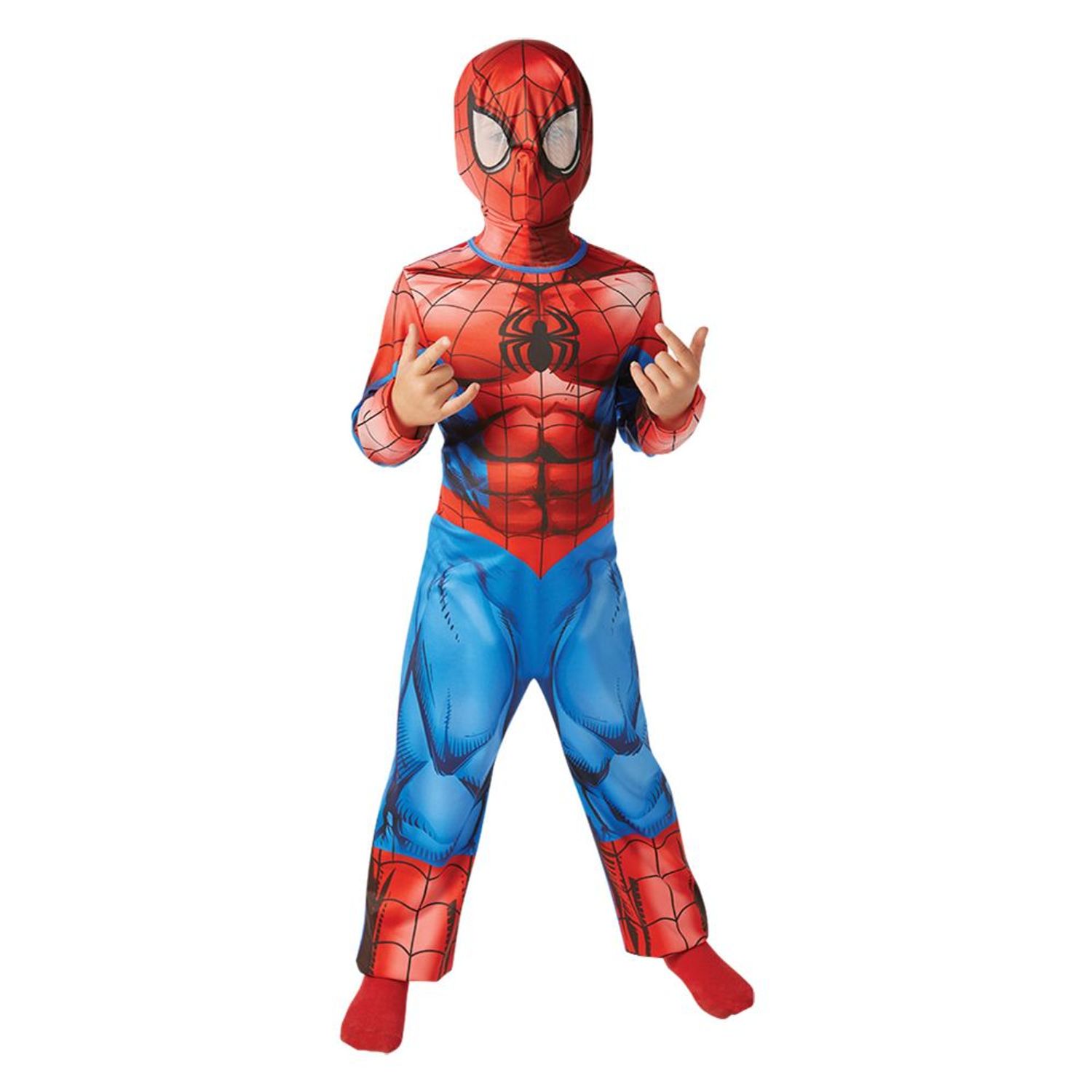 Costum Clasic Ultimate Spiderman pentru baieti 7-8 ani 130 - 140 cm fotografia produsului