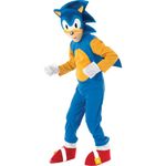 Costum Sonic pentru baiat 7-8 ani 128 cm fotografia produsului