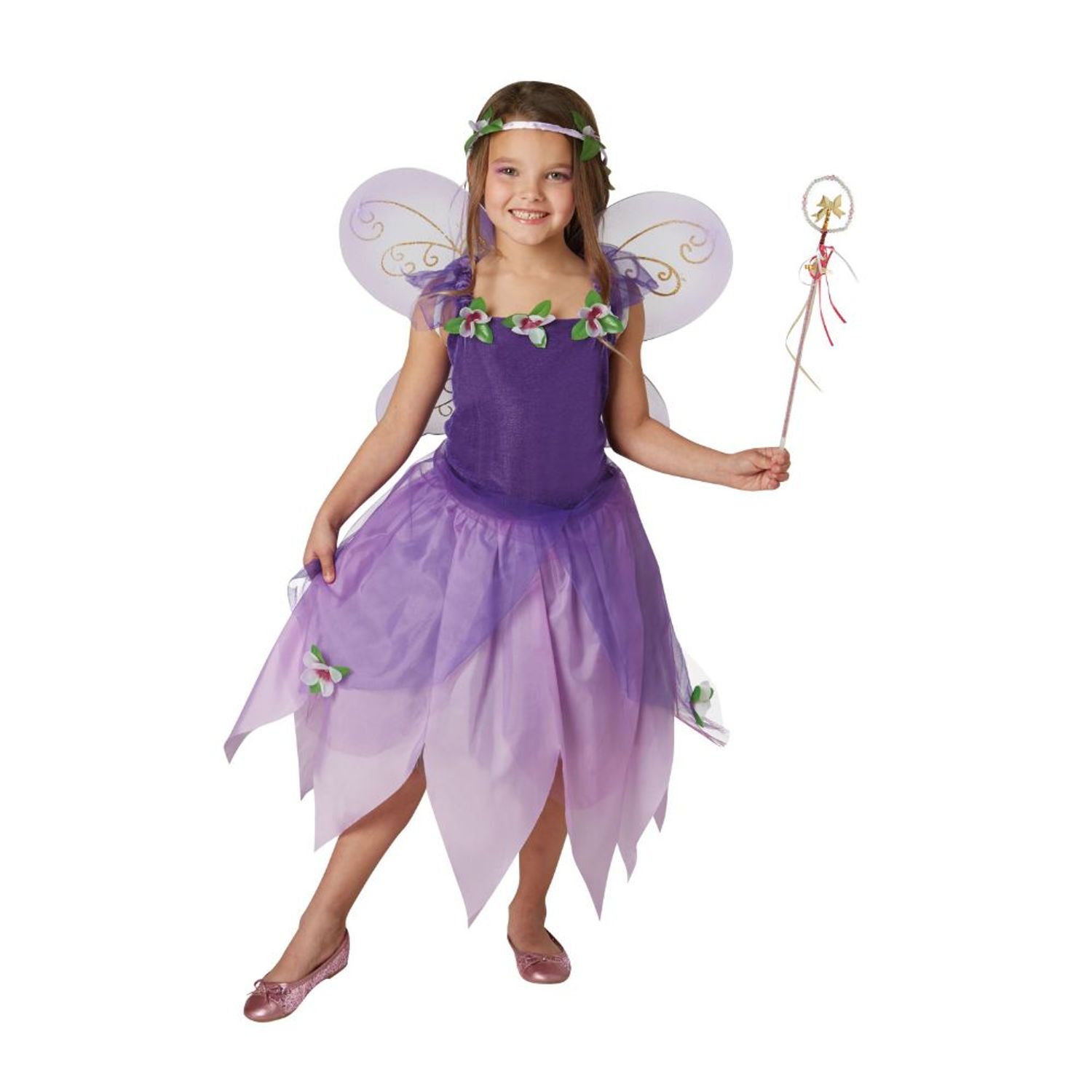 Costum Printesa Toamnei Plum Pixie pentru fete 8-10 ani 130 - 140 cm fotografia produsului