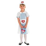 Costum clasic asistenta medicala pentru fete 3-4 ani 104 cm fotografia produsului