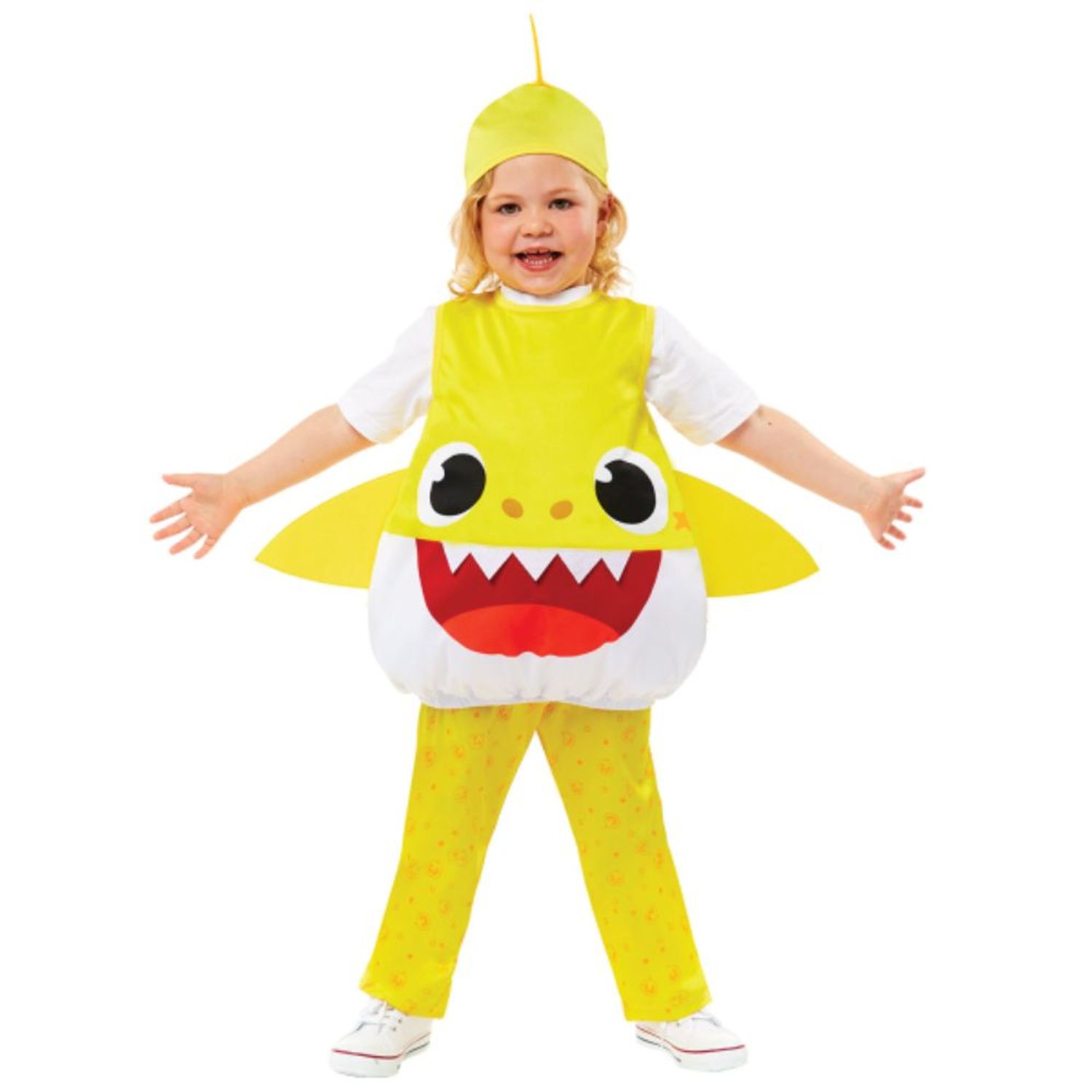 Costum Baby Shark pentru copii, galben 2-3 ani 98 cm fotografia produsului