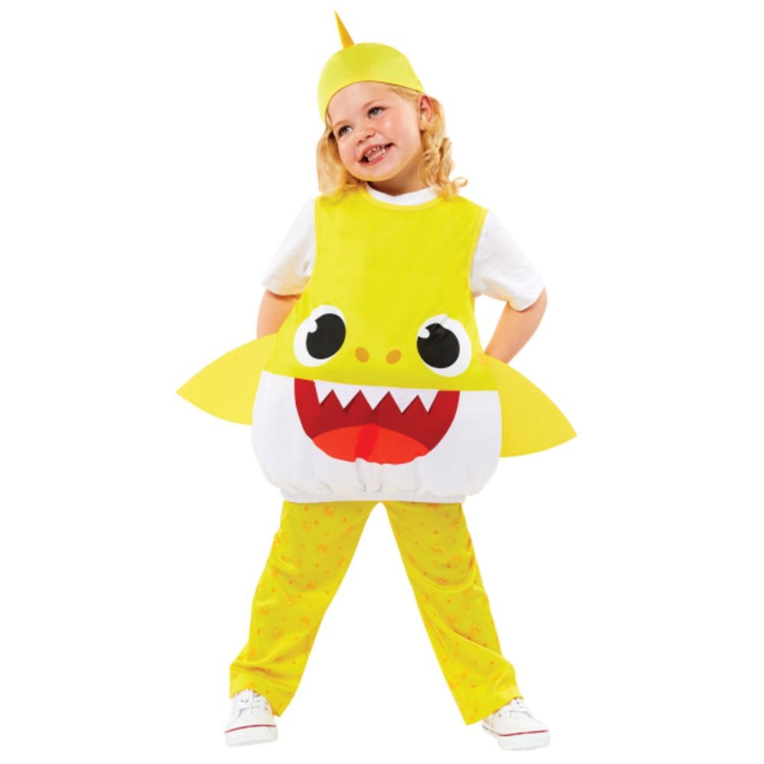 Costum Baby Shark pentru copii, galben 1-2 ani 92 cm fotografia produsului View 2 L