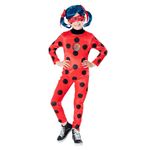 Costum Buburuza Miraculoasa cu masca si peruca pentru fete - Ladybug Premium 7-8 ani 122-128 cm fotografia produsului