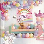 Set arcada baloane roz Unicorn fotografia produsului