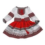 Costum Popular Muntenia pentru fete, rosu 10 ani 140 cm fotografia produsului View 2 S