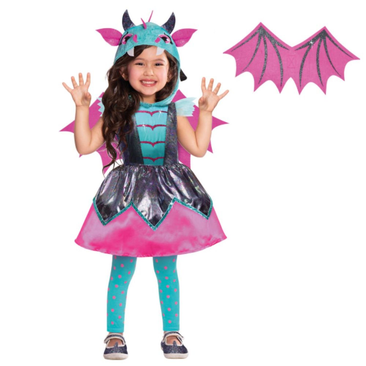 Costum pentru fete Micul Dragon 4-6 ani 110 cm fotografia produsului