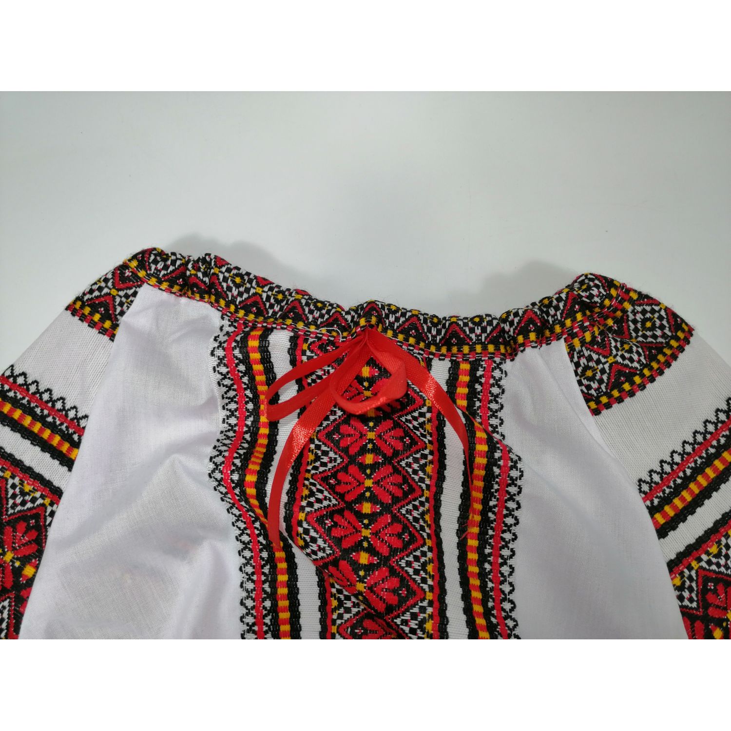 Costum Popular pentru fete, rosu 2 ani 92 cm fotografia produsului View 3 L