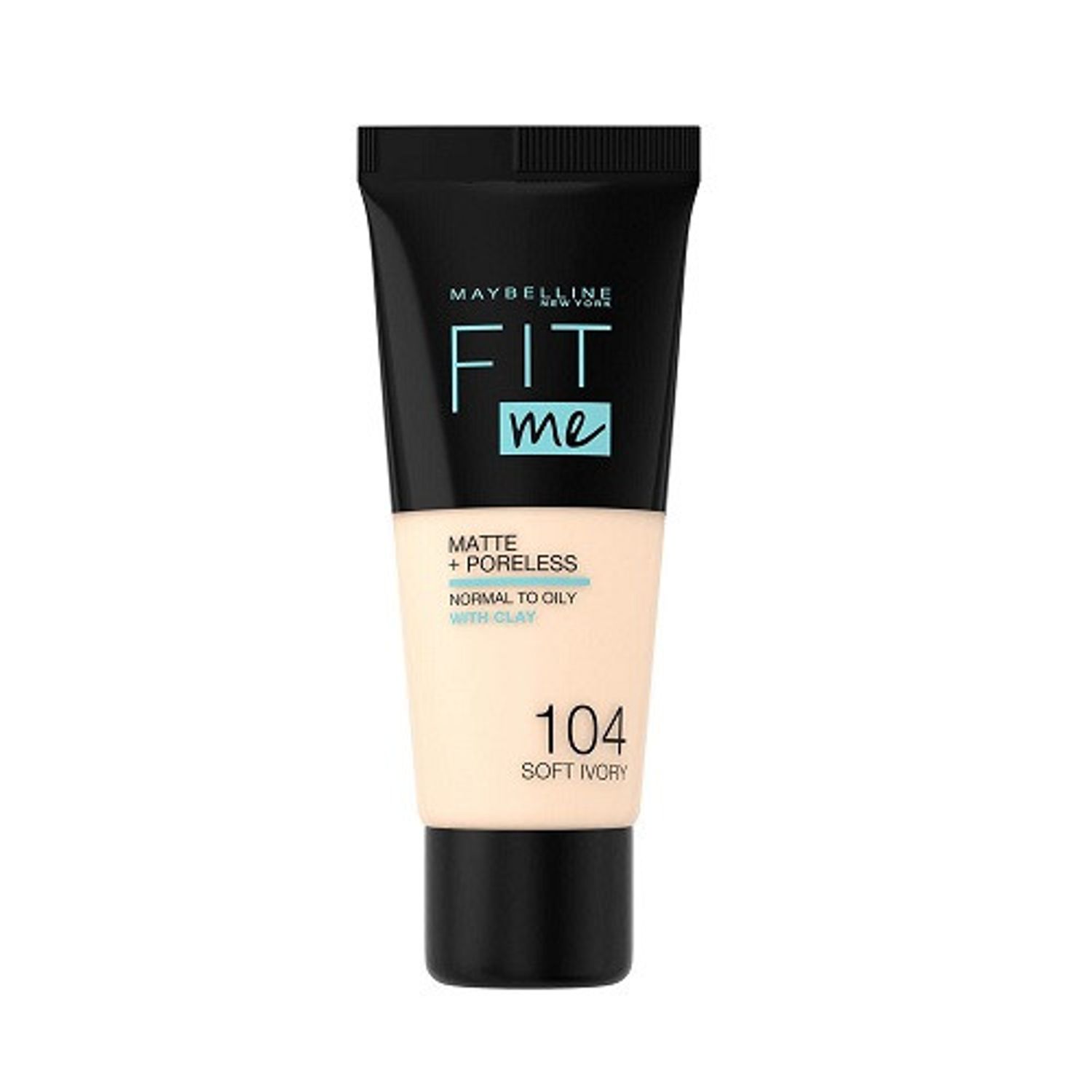 Fond de ten, Maybelline, FIt Me Matte Poreless, 104 Soft Ivory, 30 ml fotografia produsului