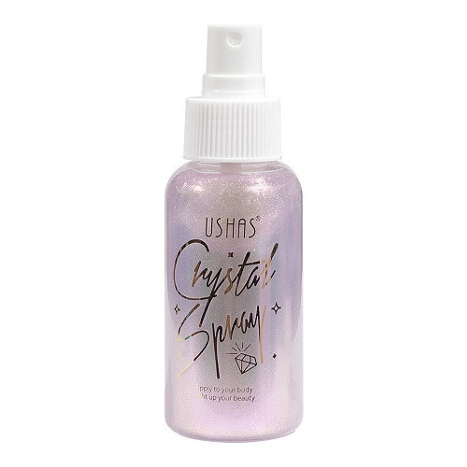 Spray iluminator de corp, Ushas, Crystal, 04, 80 ml fotografia produsului