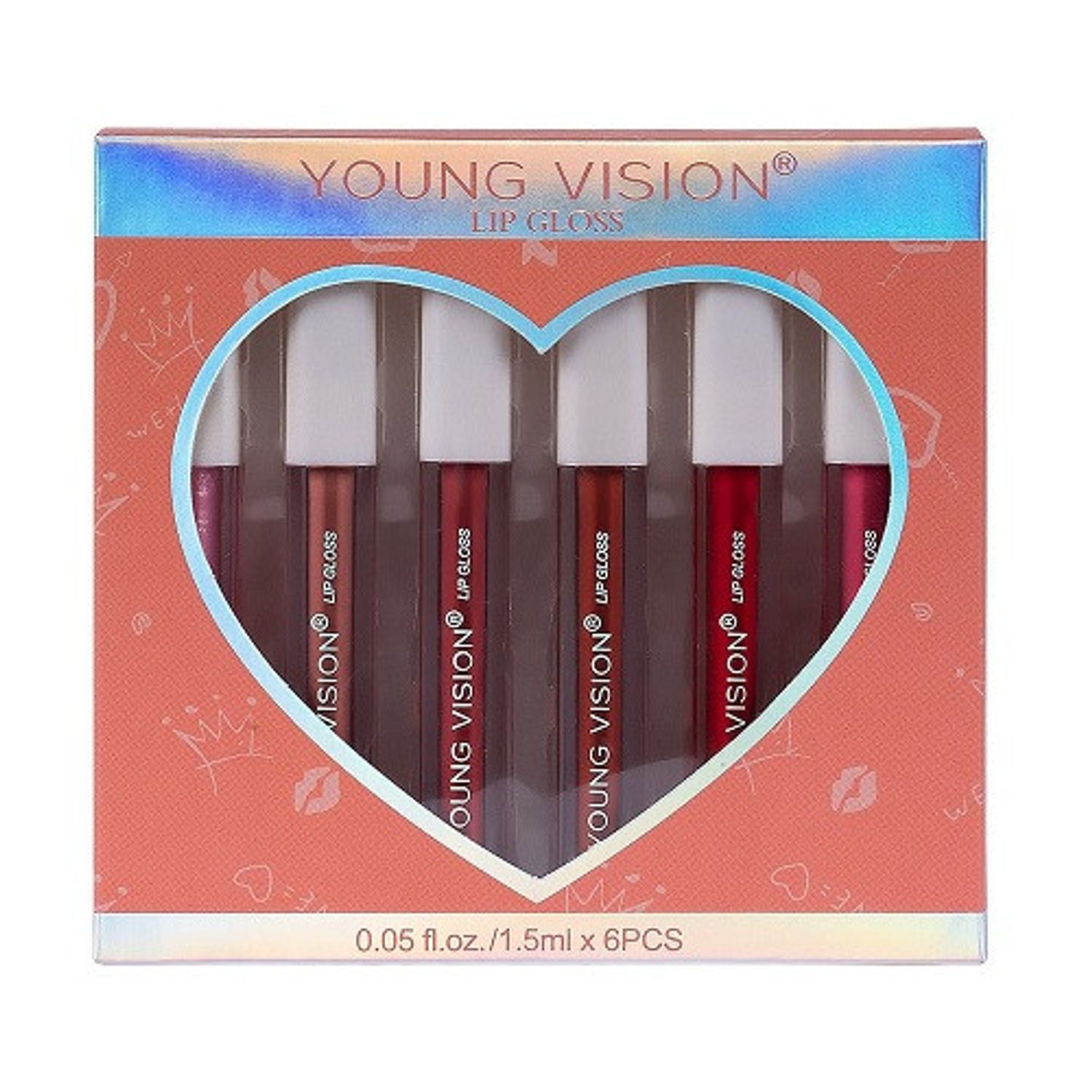 Set 6 rujuri de buze, Young Vision, Lip Gloss fotografia produsului View 2 L