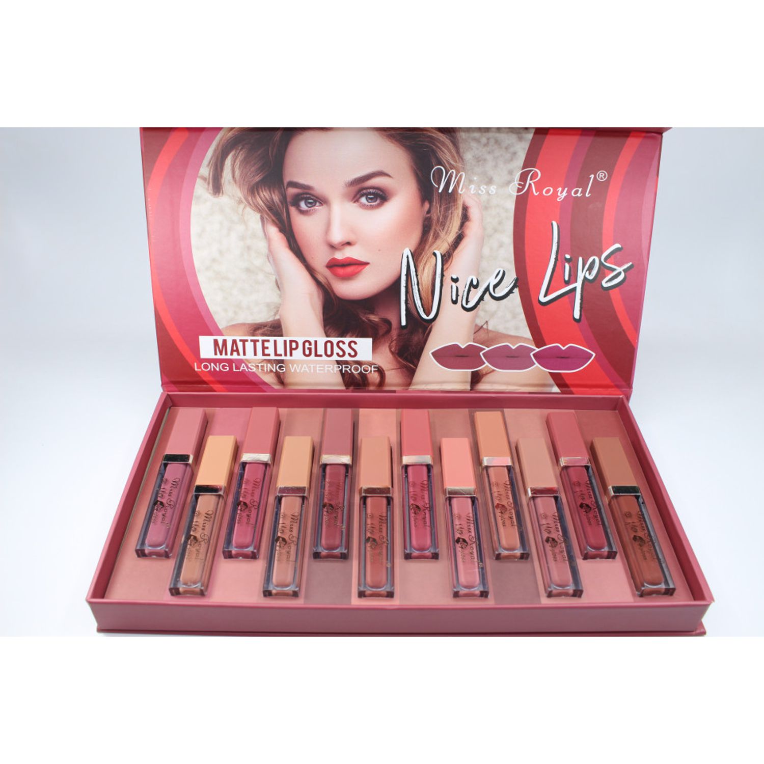 Set 12 rujuri buze, Miss Royal, Nice Lips, Waterproof fotografia produsului View 4 L