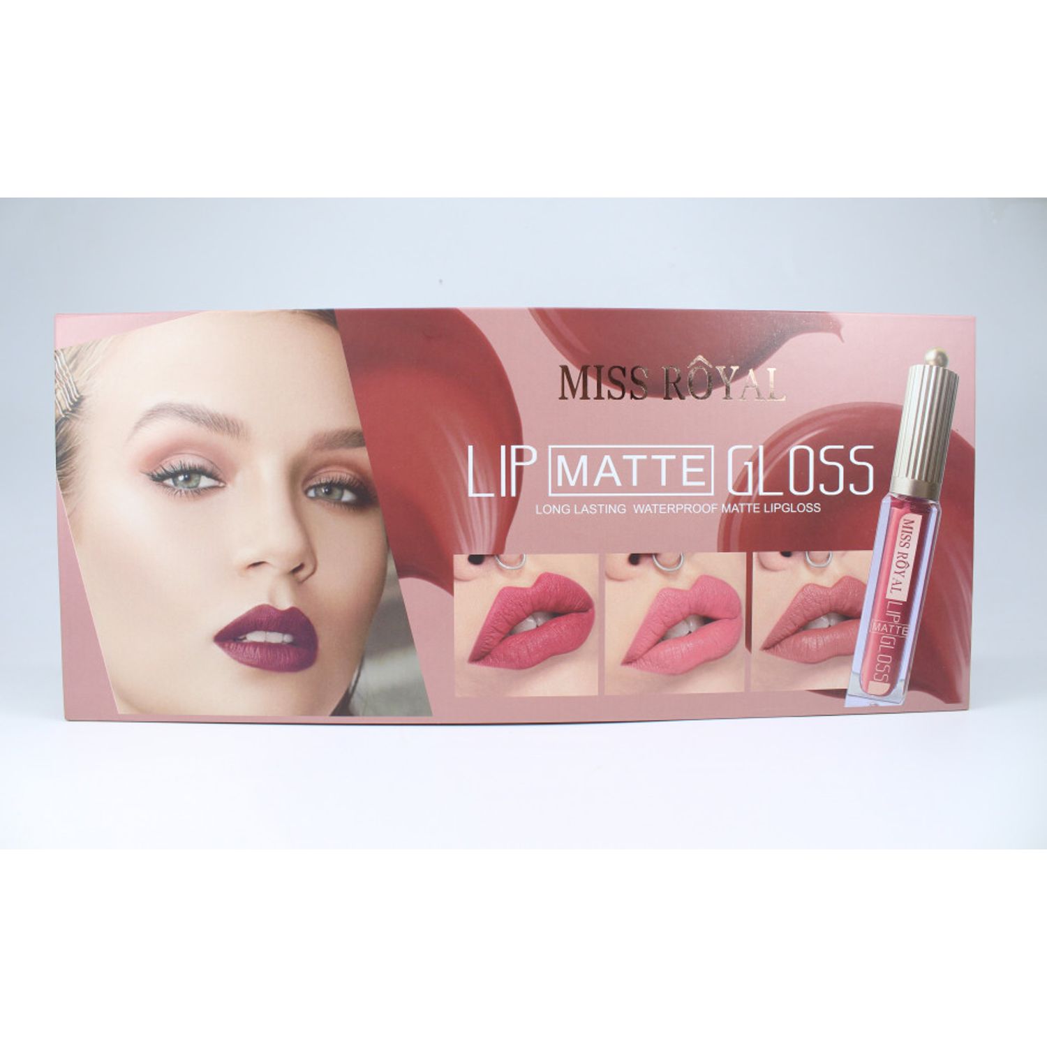 Set 12 rujuri de buze, Miss Royal, Matte Waterproof fotografia produsului View 4 L